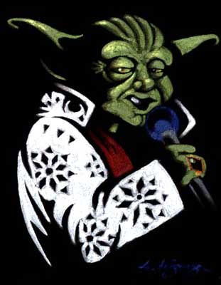 Illustration for article titled The Greatest Velvet Paintings Of Science-Fiction Icons!